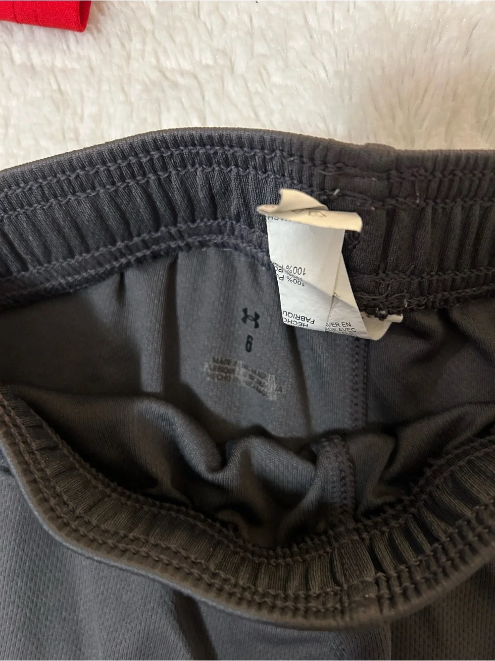 Boys Size 6, 3 Sets of Under Armour Boys' Athletic Shorts and Shirts